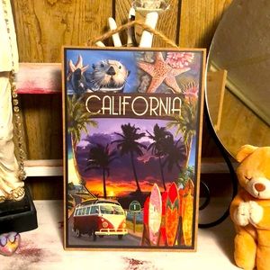 Wooden California Sign